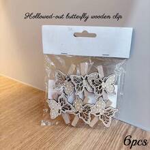 2026 Cleme de lemn pentru decorațiuni de Crăciun pentru casă, Cleme de lemn pentru brad de Crăciun, Cleme de lemn pentru decorațiuni de petrecere / 6 buc Decorațiuni de Crăciun Pijamale de Crăciun Cadouri de Crăciun Decor de Crăciun - Multicolor - Vizualizare 13