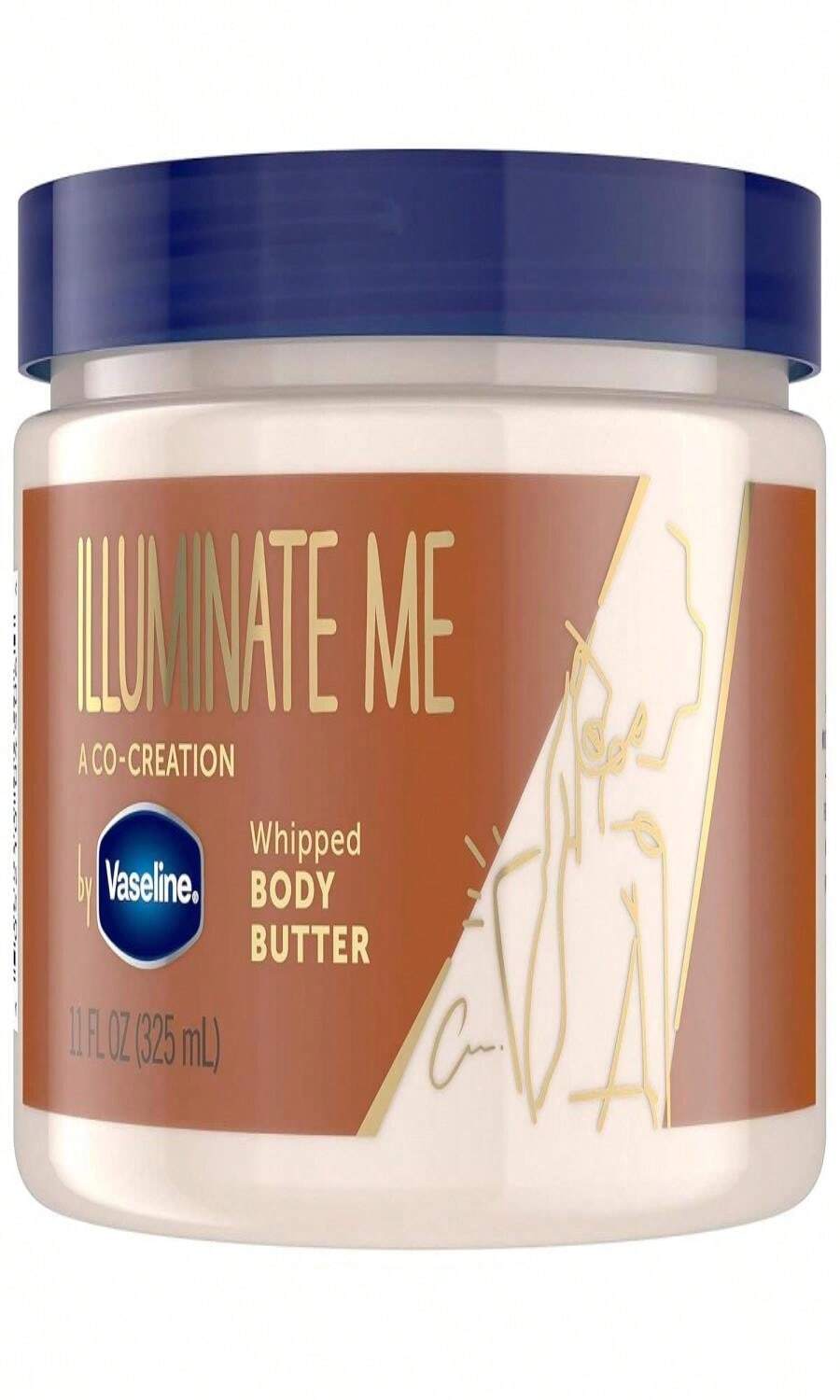 Illuminate Me Shea Butter Whipped Body Butter For  Rich Skin Provides 24 Hour Moisturization For Dry Skin 11 Oz