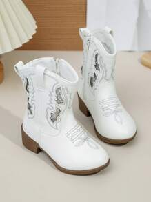 1 par de botas nuevas para niños, de unicolor, de moda, ligeras, cómodas y versátiles