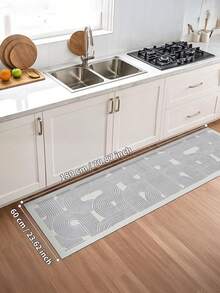 1 peça de tapete cinza, estilo minimalista moderno, tapete de corredor, 900g/m², 0,5cm de espessura, antiderrapante, lavável à máquina, decoração para casa, sala de estar, cozinha, corredor, quarto, sala de jantar, escritório, todas as estações