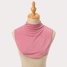 1 buah Kerah Imitasi Serbaguna Wanita yang Dapat Dilepas, Warna Polos, Aksesori Kaos Dalam Viscose yang Nyaman untuk Gaun - MultiWarna - View 16