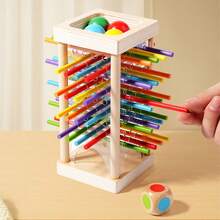 Early Education Wooden Stick Pulling Game, Children & Parent Interactive Tabletop Game, Thinking Training Competitive Montessori Puzzle - Multicolor - View 5