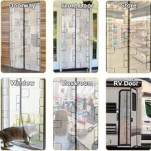 حزام باب عزل مغناطيسي، يمنع دخول الهواء البارد/الساخن، مصنوع من EVA، مناسب للغرف المكيفة والمدفأة بالهواء، مطابخ المنزل