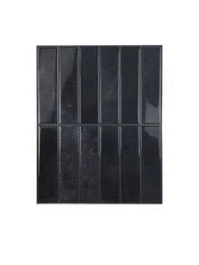 10/30pcs White Brick Pattern Self-Adhesive Tile Stickers, Easy To Peel And Stick Ceramic Tile, Waterproof Wallpaper Suitable For Living Room, Kitchen Backsplash, Bathroom, Zellige Style - Black - View 6