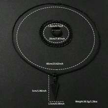 1 pieza Collar largo clásico y versátil con flecha personalizada de moda para hombres, adecuado para uso diario, regalo para el padre, novio