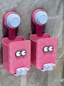 Wall Mounted Toothbrush Holder - No Drill Toothpaste And Toothbrush Holder, Bathroom Mouthwash Cup, Toothbrush Cup Organizer