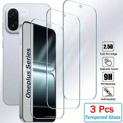 3Pcs Tempered Glass Compatible With Oneplus 13R 13T 13S 10R 10T 9 9R 9RT 8T Nor…