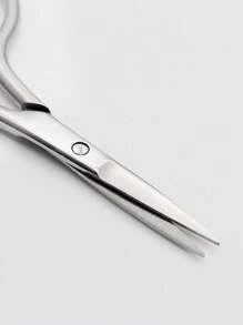 2pcs/1pc Professional Stainless Steel Silver Pointed Precision Scissors, Multi-Functional Vintage Beauty Scissors Suitable For Facial Hair, Eyebrows, Eyelashes, Beard, Nose - Professional Beauty Grooming Scissors, Suitable For Home, Travel And Outdoor Use,Makeup,Cheap,Room Decor,Vanity,Travel,Bedroom,Makeup Accessories