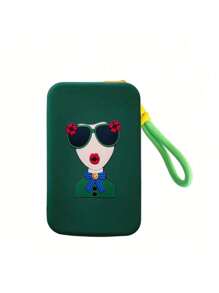 Large Size Silicone Makeup Bag With Colorful Handle Strap, Waterproof Toiletry Cosmetic Organizer Pouch For Passport, ID Cards, Phone,For Holiday Beach, Bathroom Collection, Bedroom Collection, Large Capacity