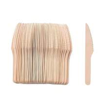 50/100/200件一次性木质餐具套装 | 木质叉子、刀子和勺子 | 适用于蛋糕勺、甜点勺、冰淇淋勺、沙拉叉和牛排叉。非常适合生日、圣诞派对、旅行露营、野餐和节日装饰。 - 卡其色 - 查看 4