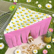 Small Pet Hideaway House, Hanging Corner Hideout For Small Animals, Cozy Corner Pet Hammock Tent, Washable Play & Resting Habitat For Hamsters, Ferrets, Squirrels, Sugar Gliders, Chinchillas, Rabbits, Hedgehogs (Exclusive Pattern)