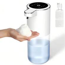 Nuevo dispensador de jabón líquido automático con sensor, lavado de manos líquido transfronterizo, dispensador de jabón de manos con espuma eléctrico montado en la pared, Serie P11, diseño de botella de onda elegante, tiempo de dispensación de espuma/líquido ajustable de 0.3/0.8/1.5/2.0 segundos, detección rápida de 0.25 segundos. - Serie P11 - Ver 27