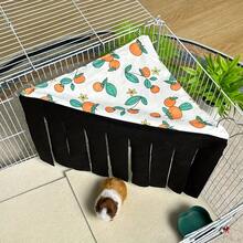 [Original Art Design] Small Pet Hideout - Cozy Corner Pet Hammock Tent With Triangle Hanging System, Washable Play & Resting Habitat For Hamsters, Ferrets, Squirrels, Sugar Gliders, Chinchillas, Rabbits, Hedgehogs