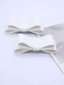 Removable High-Quality PU Sheepskin Bow Shoe Decoration, Shoe Flower, Shoe Buckle, Removable Shoe Ornament, Basic Beach Shoe Accessories - Multicolor - View 18