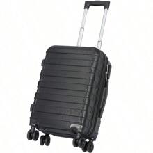 Hardside Carry On Spinner Suitcase Luggage Expandable With Wheels 22" Black - 預設 - 查看 1