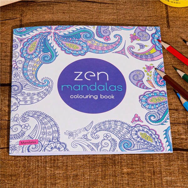 24 Pages Zen Mandala Coloring Book - 18.49x18.49cm, Detailed Mandala Patterns For Relaxation, Suitable For Adults And Students, Stress Relief Kit, Great For Christmas, Halloween, Holidays, Birthdays, Back To School, Mandala Coloring Book | Relaxation Coloring Book | Intricate Mandala Designs