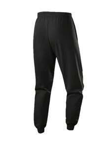 Men's Drawstring Elastic Waist Thin Breathable Sports Pants, Fashionable Sweatpants
