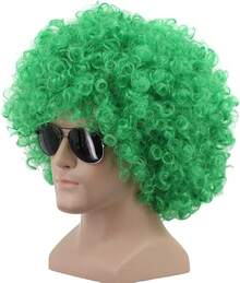 Green Afro Wig