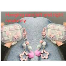 Gradient Purple Flower & Pink Butterfly/Ocean Theme Pro 2 Protective Case, Soft Cover For AirPods Pro Pro 3/2/3, Apple 4th Generation Bluetooth Earphone Shell, Holiday Gift