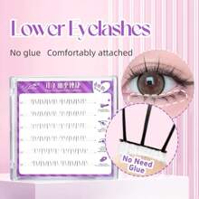 Cluster Lashes Lower Lashes Manga Small Flame Under False Lashes Strip Natural Bottom Eyelashes Korean Makeup