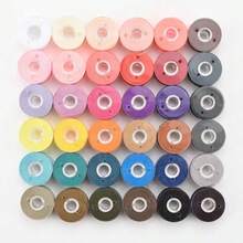 20pcs/50pcs/100pcs Pre-Wound Sewing Machine Bobbins, Sewing Machine Bobbin Thread, Simple Mini Sewing Bobbin, Random Color - Multicolor - View 7