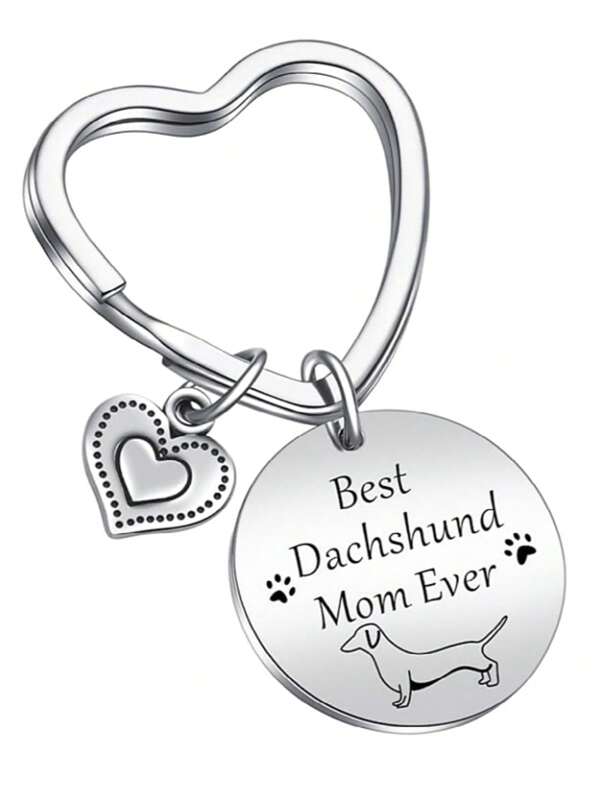 Llavero para amantes de los Dachshund, joyería para propietarios de Dachshund, regalo para la familia Dachshund, accesorio de fiesta elegante y casual de acero inoxidable para perros salchicha