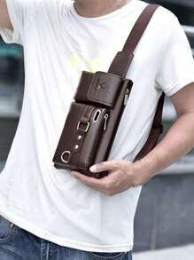 New Style Waist Bag For Men, Suitable For Working On Construction Sites Or Setting Up Stalls, Large Capacity For Holding Change, Multi-Functional, Adjustable Strap For Carrying Around.