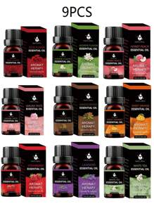 6件套香薰礼品套装,4件套香薰礼品套装,1件10毫升天然精油,天然油,按摩,扩散器组合,持久,镇静睡眠,新鲜香薰油,适用于扩散器,加湿器,香薰石 - 彩色 - 查看 30