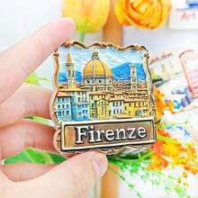 1pc Resin Fridge Magnet With Italy Landmark Designs (Florence, Venice, Tuscany, Missouri, Amalfi Coast, Rome, Sicily), Travel Souvenir Wall Decor Magnetic Sticker, Gift For Kitchen, Bedroom, Storage Cabinet, Italy Trip - Multicolor - View 13