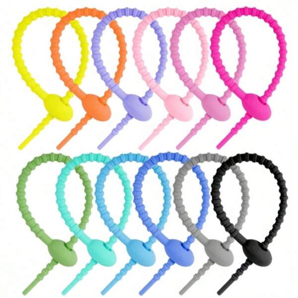 20pcs Garden Ties, 18*1.1*0.9cm, Suitable For Desktop Storage, Bundling, Tree Branch Binding, Gardening Ties