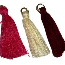 Mini Tassels For Crafts With Ring For Hanging And Making Jewelry, Earrings, DIY Projects, And Keychains - Mixed - View 4