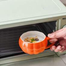 Kürbis Tasse mit Deckel & Löffel, süße Frühstückstasse, Keramiktasse, Wassertasse, neues Halloween Design