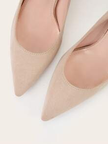 2025 新款女士黑色鳄鱼压纹尖头细高跟鞋 - 超高合成包覆高跟鞋，适合专业和正式场合，优雅的四季正装鞋，高跟鞋，秋季，高跟鞋，办公室鞋，精致的鞋子设计，舒适的鞋垫设计 - 杏色 - 查看 4