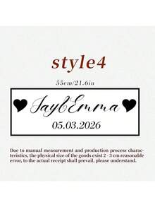 个性化“新婚快乐”汽车贴纸 – 定制婚礼乙烯基贴纸，可印制姓名和日期 – 新郎新娘蜜月旅行车装饰 – 新婚夫妇后窗贴纸 – 浪漫婚礼送别标牌 – 乙烯基“新婚快乐”车窗贴纸 – 定制姓名婚礼车装饰 – 优雅字体“新婚快乐”车贴 – 婚礼当天车窗装饰，派对必备，易于安装 - 彩色 - 查看 8