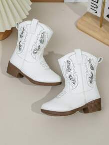 1 par de botas nuevas para niños, de unicolor, de moda, ligeras, cómodas y versátiles