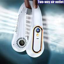 Ventilador de cuello USB portátil - Utilizable, recargable, ventilación flexible de 360°, funcionamiento silencioso, flujo de aire potente - Adecuado para exteriores, regalo de estudiante/cumpleaños