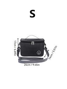 1 hộp đựng cơm trưa màu xanh navy, túi xách, túi cách nhiệt vuông, túi đựng cơm bento dày bằng giấy bạc, dành cho nhân viên văn phòng, học sinh mang theo bữa ăn, túi dã ngoại dung tích lớn - Nhiều màu - Xem 15