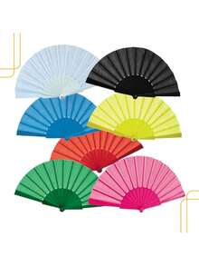 Kit 6 Large Oriental Fans For Dance/Kung Fu And Tai Chi Chuan – Foldable/Lightweight/Portable/Heat And Wind Resistant/Ideal For Presentations/Training And Asian Decoration - 6 Pieces(Promotion) - View 4