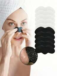 30 piezas de tiras de limpieza facial de carbón de bambú, adecuadas para eliminar puntos negros, limpiar los poros y conseguir una limpieza profunda de la nariz, remover puntos negros con un control eficaz del aceite para hombres y mujeres