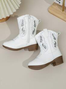 1 par de botas nuevas para niños, de unicolor, de moda, ligeras, cómodas y versátiles