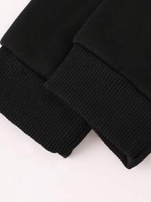 Stitch Halloween Children's Printed Sweater, Comfortable And Fashionable, Printed For Autumn And Winter | Comfortable, Casual, Warm Autumn And Winter Boys' Hoodie - 黑色 - 查看 4