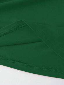 Women's Casual Leopard Print Bow Design T-Shirt, Summer - Dark Green - View 5