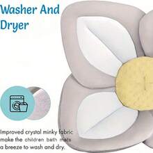 31.5in*31.5in Baby Lotus Shape Bath Seat, Suitable For 0-6 Months Newborns And Infants, Washable Bath Mat/Activity Pad, Foldable And Portable, Gift For Newborn Boy Or Girl - Multicolor - View 9