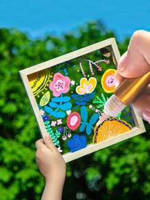 9-Piece Pearl Metallic 3D Painting Pen Set, Includes Semi-Transparent Waterproof Acrylic Paints For Glass Painting And DIY Craft Frames. The Paints Can Be Reapplied On Various Glass Surfaces Like Glassware, Cups, And Windows For Creative Decorative Painting And Doodle Designs.,Back To School,School Supplies - Multicolor - View 8