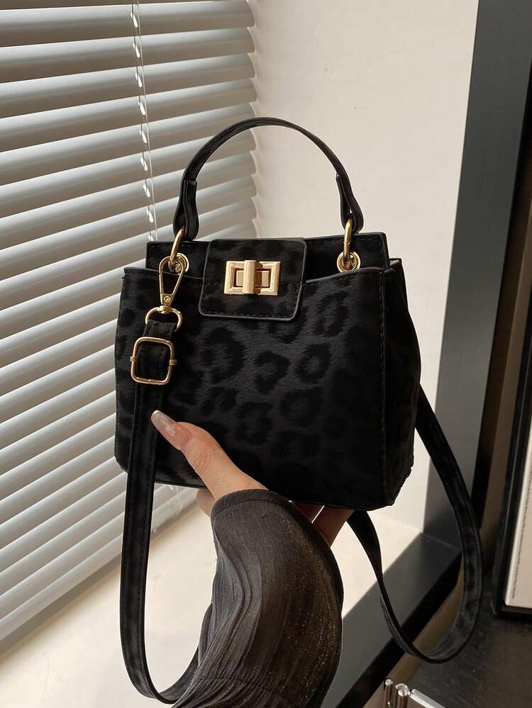 New Fashion Casual Lockable Handbag, Suitable For Parties, Outings, Shopping And Daily Use, Can Store Coins, Phones, Also Suitable As A Work Bag For White-Collar Workers, College Students And Office Workers, Elegant Ladies Bag , New Year - Black - View 1