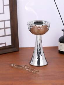 1 Peça/Conjunto Queimador de Incenso de Metal do Oriente Médio Árabe, Design Minimalista Martelado, Adequado para Ação de Graças/Natal/Dia das Mães, Também Adequado para Oração Doméstica, Decoração Doméstica, Decoração de Escritório, Decoração de Casamento, Exibição na Sala de Estar, Pode Ser Usado como Presente de Feriado, Presente de Aniversário, Presente de Formatura, Presente de Casamento, Presente para Namorada, Presente para Ela, Presente de Inverno - Multicolorido - Visão 17