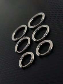 Brinco Argola Fina 3 Pares Diversos Tamanhos Prata Unissex Aço Inoxidável - Prata - Visão 3