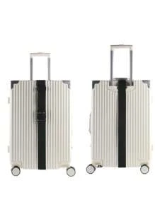 1 قطعة حزام أمتعة للسفر قابل للتعديل مع قفل بكلمة مرور، حزام تأمين أمتعة مضاد للسرقة، حزام تجميع الأمتعة مناسب للطلاب