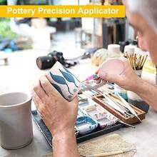 3D Ceramic Glaze Texture Painting Dotting Tools, Precision Clay Modeling Set - For Artists, DIY Enthusiasts, Crafters - Material, Strong Mode - Suitable For Pottery, Ceramic DIY - Multicolor - View 3