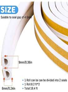 5 متر من شريط الإطار المطاطي للأبواب والنوافذ، شريط عازل ذاتي اللصق، مصنف لمقاومة الحريق لمدة 90 دقيقة، إكسسوارات ديكور المنزل، ملصقات الحائط، ديكور غرفة المعيشة، ملصقات شخصية